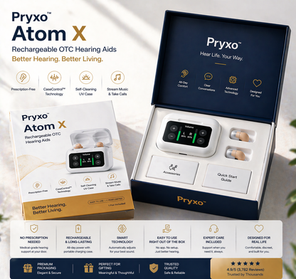 Pryxo Atom X PRO— Invisible + AI Noise Reduction